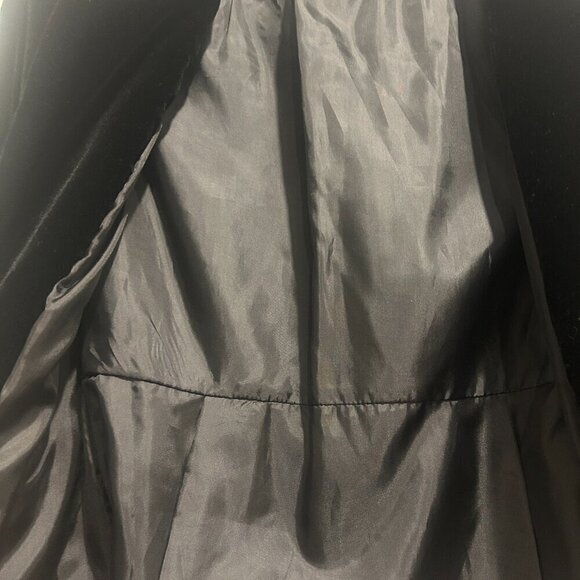 Nordstrom Necessary Objects Black Velvet Blazer with Tie Women’s Size S - Picture 4 of 9